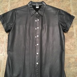 Leather shirt